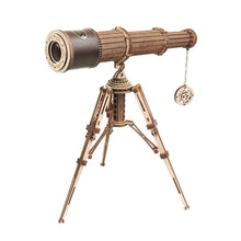 Load image into Gallery viewer, Mechanical Wood Models; Monocular Telescope
