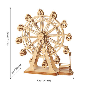Classic 3D Wood Puzzle; Ferris Wheel