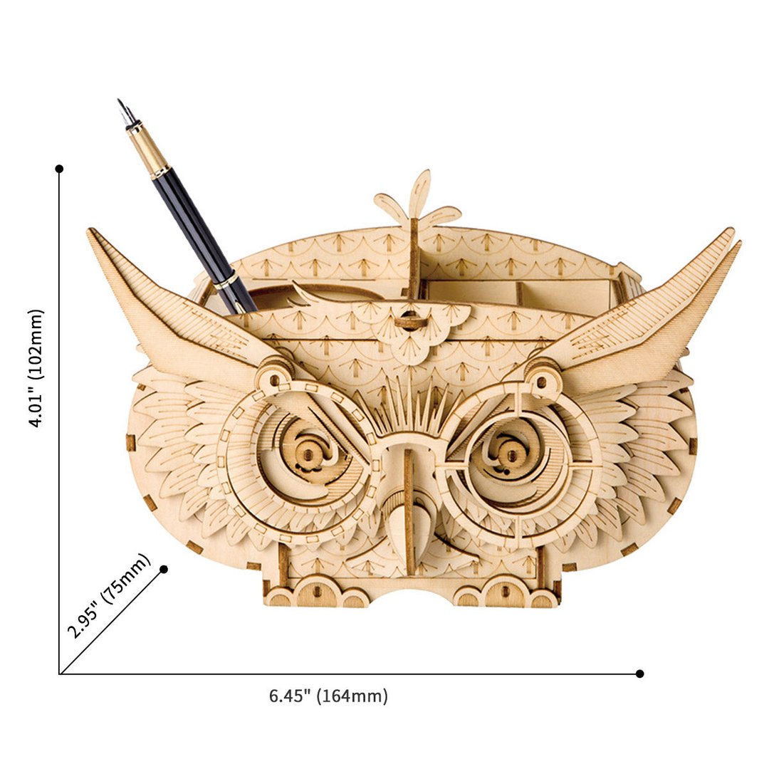 Classic 3D Wood Puzzles; Owl Storage Box