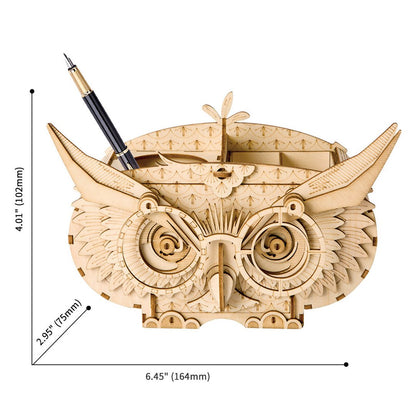 Classic 3D Wood Puzzles; Owl Storage Box