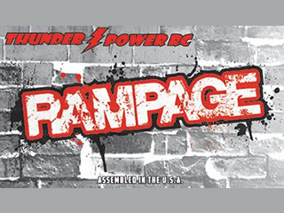 Thunder Power 4 Cell 3300mAh 14.8V 70C LiPo: Rampage Hi Discharge (TP3300-4SR70)