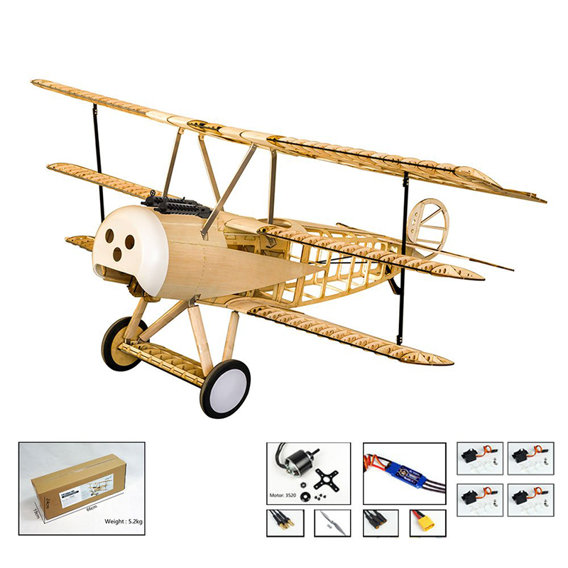 Dancing Wings FokkerDR1 (1.54M), Motor, ESC, Servo (S1804)