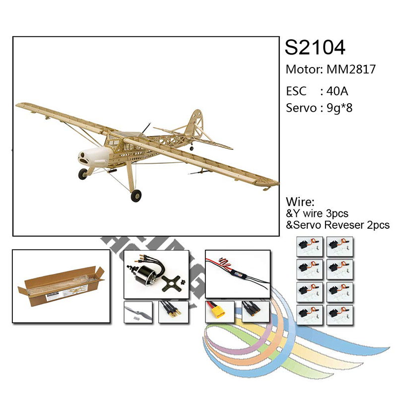 Dancing Wings Fiesler Storch 156 Kit (1.6M), Motor, ESC, Servo (S2104)