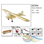 J3 Cub 1.2M Kit, Free Motor, ESC, Servos