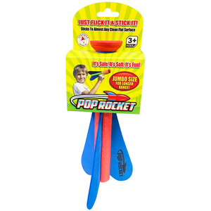 Pop Rocket, Super Sticky Foam Rocket, Assorted Colors