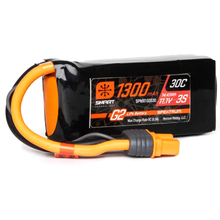 Load image into Gallery viewer, 3 Cell 1300mAh 11.1V 30C Smart G2 LiPo: IC3
