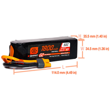 Load image into Gallery viewer, 6 Cell 1800mAh 22.2V 50C, Smart G2 LiPo: IC3
