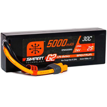 Load image into Gallery viewer, 2 Cell 5000mAh 7.4V 30C Hard Case Smart LiPo G2: IC3
