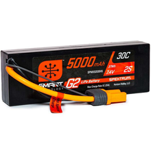 Load image into Gallery viewer, 2 Cell 5000mAh 7.4V 30C Hard Case Smart LiPo G2: IC5
