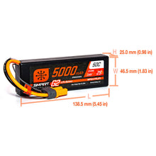 Load image into Gallery viewer, 2 Cell 5000mAh 7.4V 50C Hard Case Smart G2 LiPo: IC5
