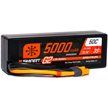Load image into Gallery viewer, 3 Cell 5000mAh 11.1V 50C Hard Case Smart LiPo G2: IC3
