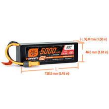 Load image into Gallery viewer, 4 Cell 5000mAh 14.8V 50C Hard Case Smart LiPo G2: IC5
