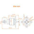 Avian 3536-1200Kv Outrunner Brushless Motor