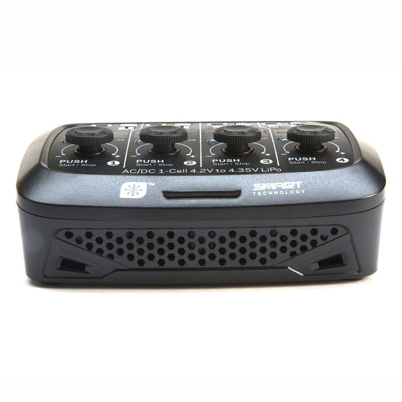 Spektrum S44 Micro 4 Port AC/DC 1S LiPo Charger (SPMXC1040)