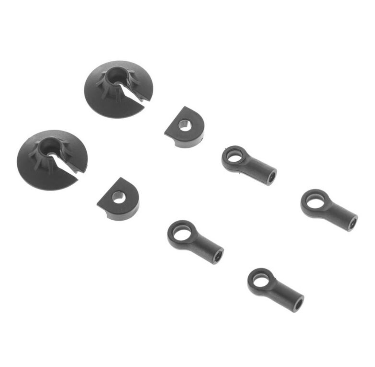 Shock Rod End Set: Nero (2); ARAC8971