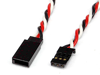 Maxx Servo Ext 18" Ext 20AWG Twisted Wires (6158)