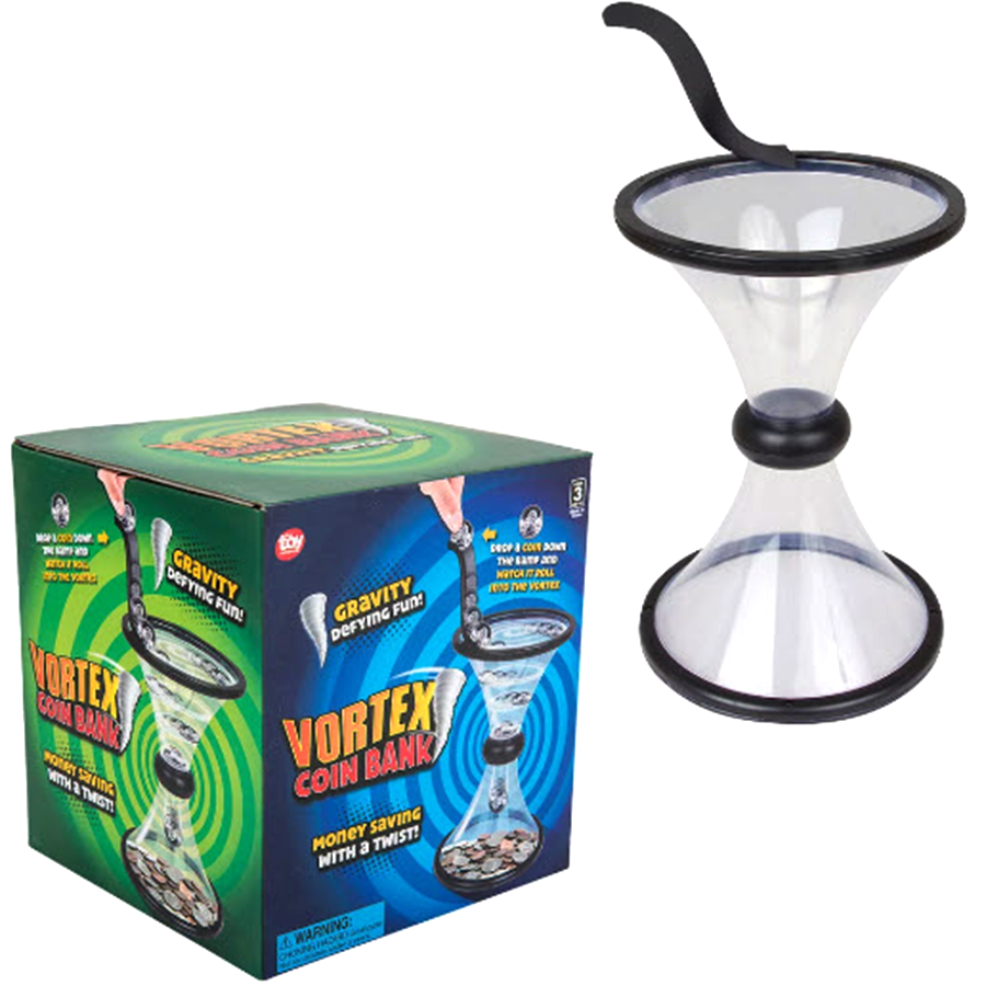 11.75" Vortex Coin Bank