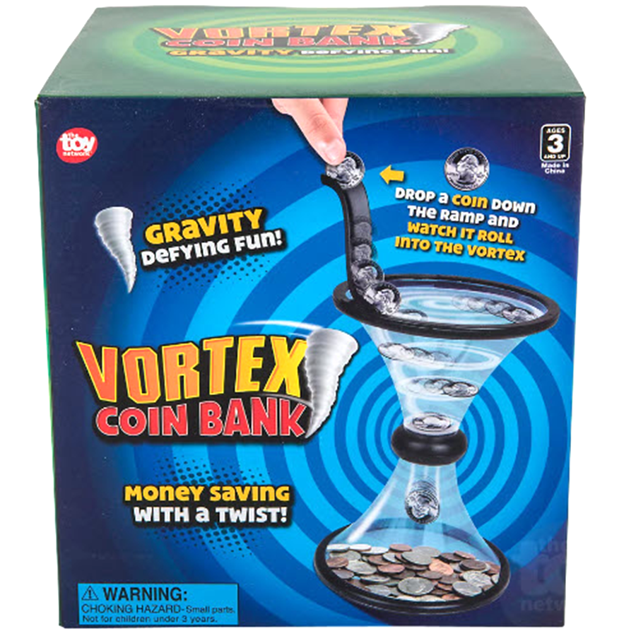 Toy Network 11.75" Vortex Coin Bank (TBK-VORBK)
