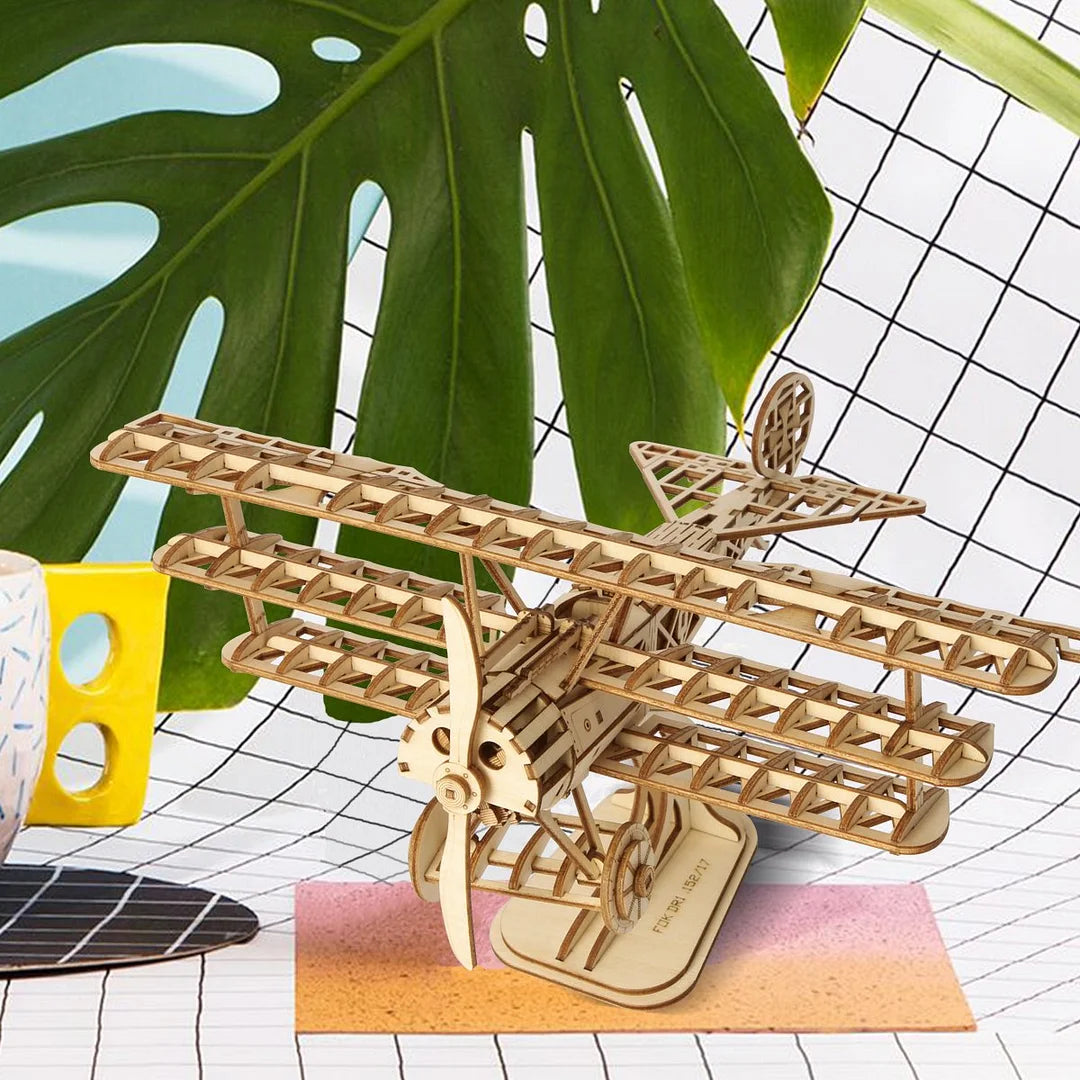 Classic 3D Wood Puzzles; Tri-Plane