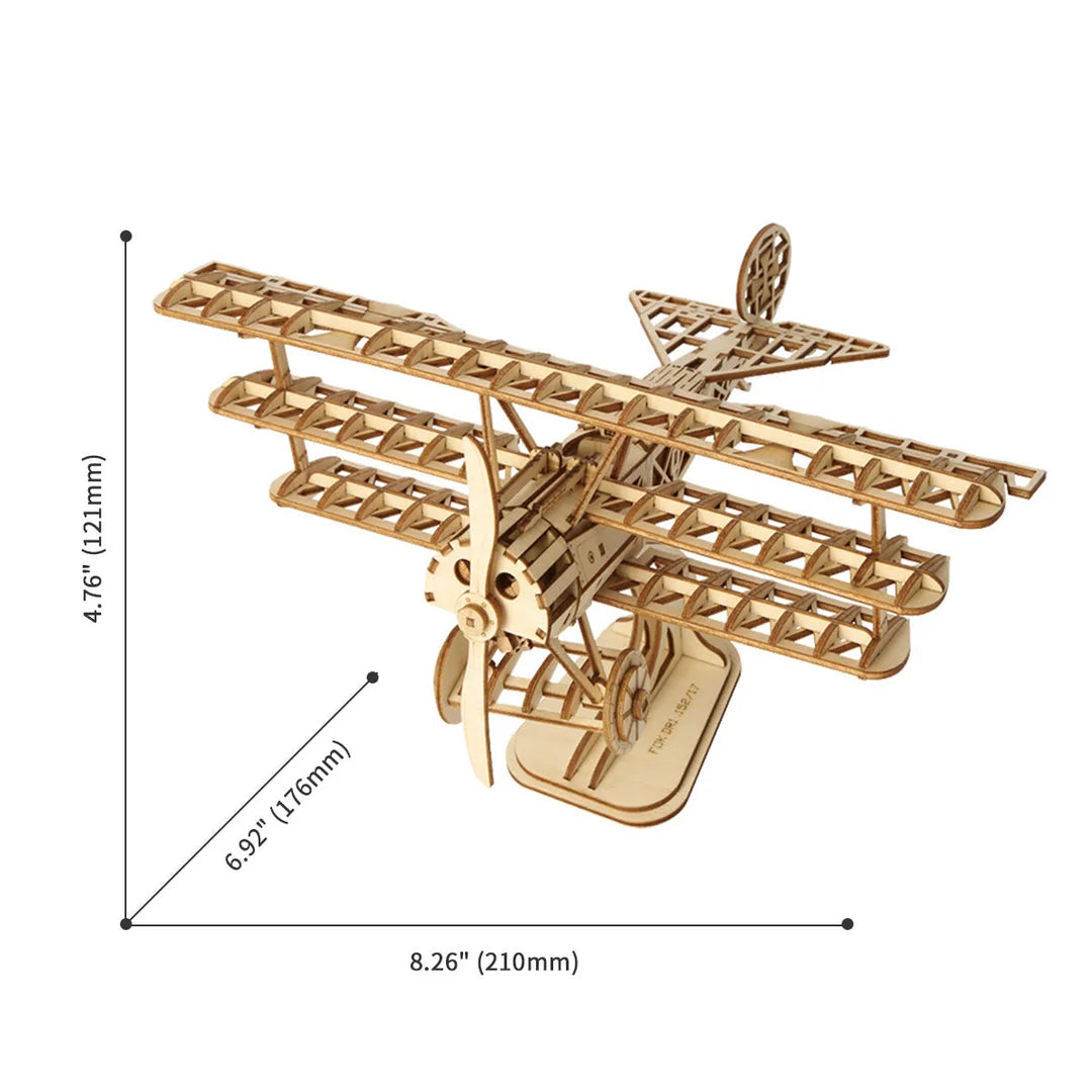 Classic 3D Wood Puzzles; Tri-Plane