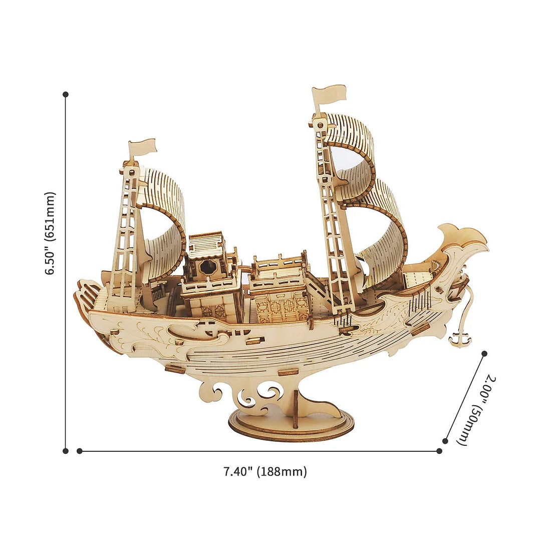 Classic 3D Wood Puzzles; Japanese Diplomatic Ship