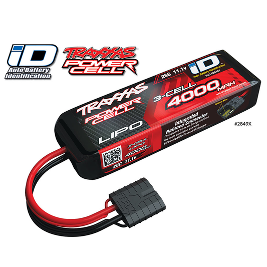 3 Cell 4000mAh 11.1V 25C LiPo Battery 2849X