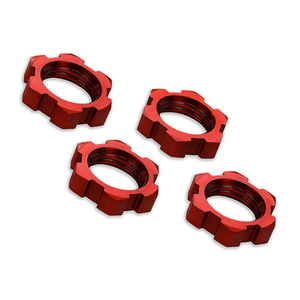 Traxxas 17mm Serrated Wheel Nuts (Red) (7758R)