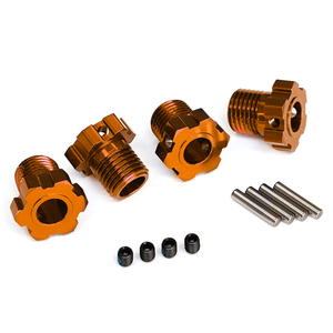 Traxxas Wheel Hubs, Splined, 17mm (Orange) (8654A)