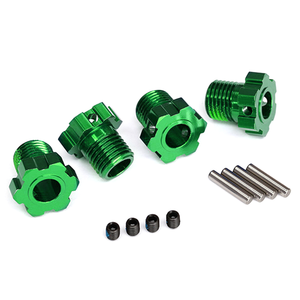 Traxxas Wheel Hub, Splined, 17mm (Green) (4) (8654G)