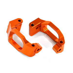 Traxxas Aluminum Caster Blocks (C-Hubs), Left & Right - Orange for Maxx & Maxx Slash (8932A)