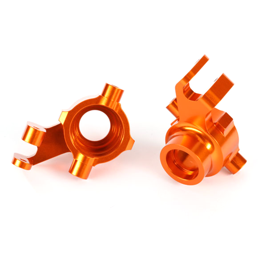 Traxxas Aluminum Steering Blocks, Left & Right – Orange for Maxx & Maxx Slash (8937A)