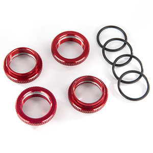 Spring Adjustment Collar w/ O Ring for GT Maxx Shocks, Aluminum (Red): 8968R
