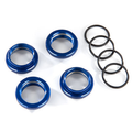 Traxxas Spring Adjustment Collar with O Ring for GT Maxx Shocks, Aluminum (Blue) (8968X)