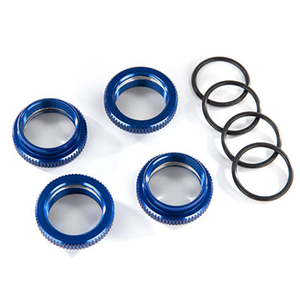 Spring Adjustment Collar w/ O Ring for GT Maxx Shocks, Aluminum (Blue): 8968X