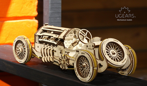 UGears U9 Grand Prix Car Wooden 3D Model