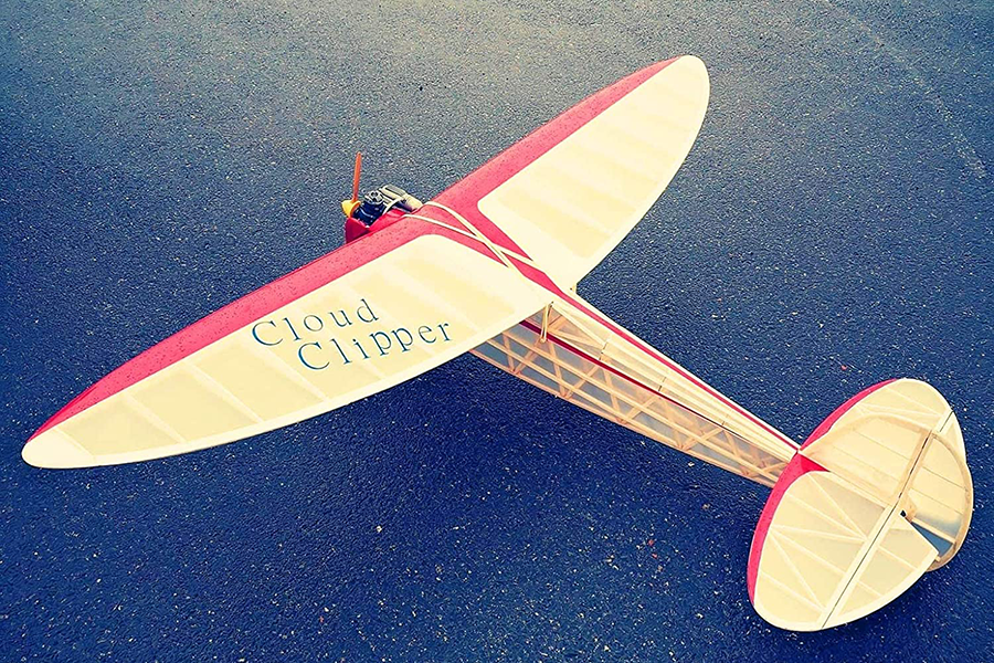 ValuePlanes Cloud Clipper Old-Timer Vintage Plane Full Kit, 1800m (VP-CC71A)