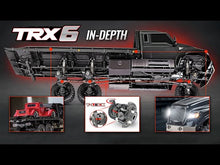 Load and play video in Gallery viewer, 1/10 TRX-6 Ultimate RC Hauler, 6WD, RTD w/Led Lights: Black
