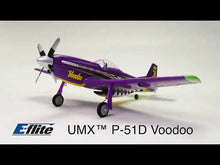Load and play video in Gallery viewer, UMX P-51D Voodoo BNF Basic w/AS3X,Safe Select
