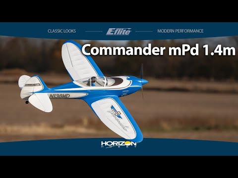 E-flite Commander mPd 1.4m BNF Basic with AS3X and SAFE Select (EFL14850)