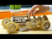 Load and play video in Gallery viewer, UGears U9 Grand Prix Car Wooden 3D Model
