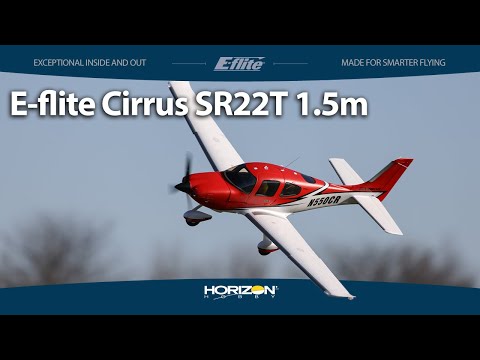 E-flite Cirrus SR22T 1.5m BNF Basic with Smart, AS3X and SAFE Select (EFL15950)