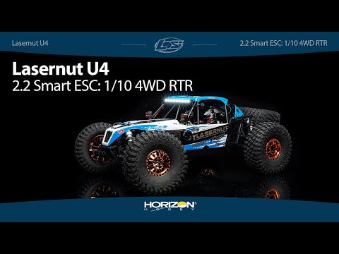 1/10 4WD RTR Lasernut U4 Black, Smart ESC