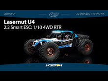 Load and play video in Gallery viewer, 1/10 4WD RTR Lasernut U4 Blue, Smart ESC
