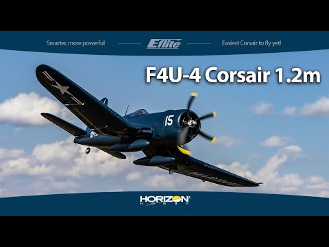 E-flite F4U-4 Corsair 1.2m BNF Basic with AS3X and SAFE Select (EFL18550)