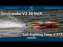 Load and play video in Gallery viewer, Sonicwake 36&quot; Self-Righting Brushless Deep-V RTR, White
