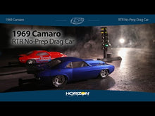 Load and play video in Gallery viewer, 1/10 &#39;69 Camaro 22S Drag Car, 2WD, RTD (Requires battery &amp; charger): Blue
