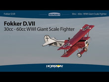Load and play video in Gallery viewer, Fokker D.VII 30-60cc ARF, 87&quot; (Unassembled)
