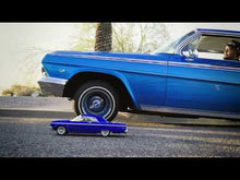 Load and play video in Gallery viewer, 1/10 SixtyFour - &#39;64 Chevy Impala Hopping Lowrider: Blue
