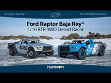 Load and play video in Gallery viewer, 1/10 4WD RTR Black Rhino Ford Raptor Baja Rey w/Smart
