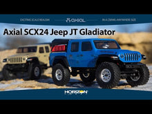 Load and play video in Gallery viewer, 1/24 SCX24 Jeep Gladiator, 4WD, RTR (Includes batttery &amp; charger): Blue
